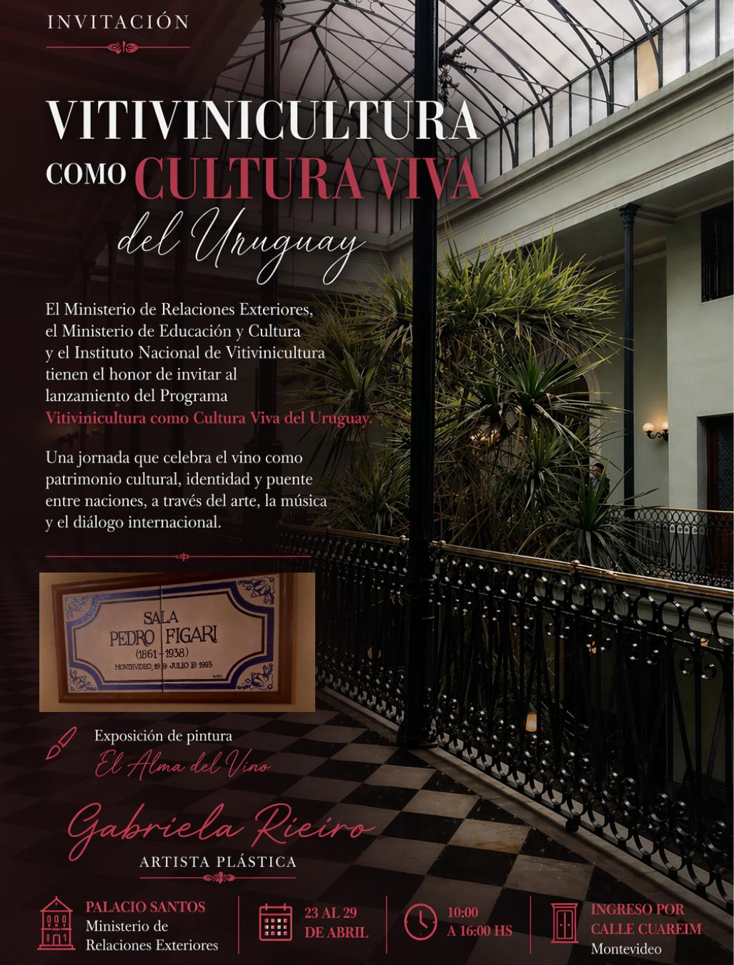 Vino, Arte y Diplomacia: Gabriela Rieiro en el lanzamiento de “Vitivinicultura como Cultura Viva del Uruguay”